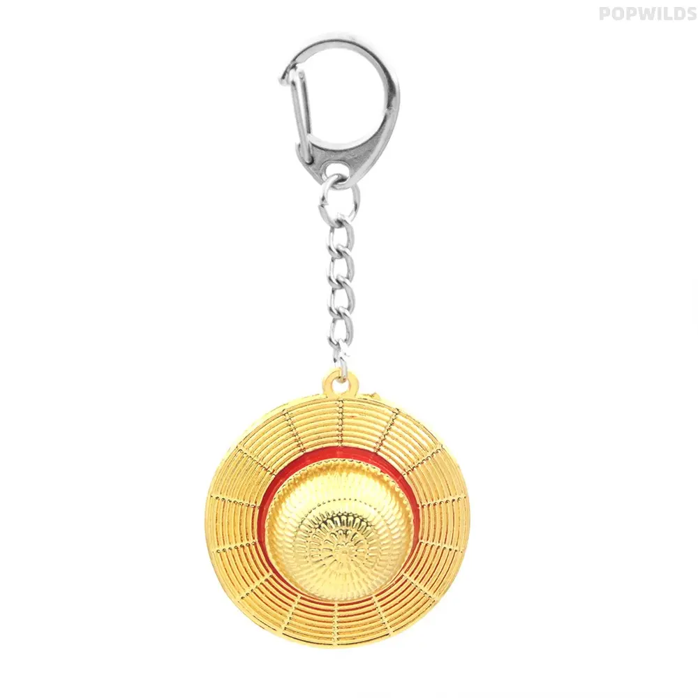 Anime Straw Hat Keychain, Cute Hat-Shaped Lucky Charm for Backpacks, Holiday Birthday Gift Idea for Anime Fans, Gift Ideas, Kawaii Accessories, Bag Charm Styling