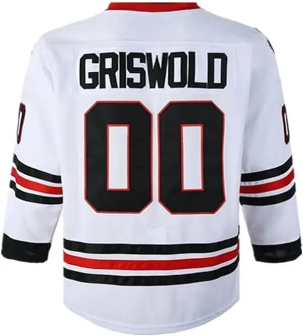 Griswold 00 Hockey Shirt for Movie Fans, Unisex Classic Fit with Stripes, 1989 Christmas Movie Inspired, Machine Wash, Christmas Gifts, Casual Sportswear, Classical Fit, Men's Fit