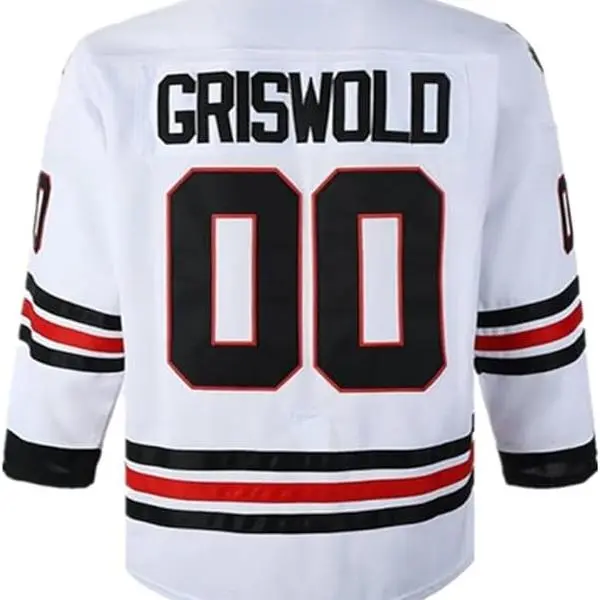 Griswold 00 Hockey Shirt for Movie Fans, Unisex Classic Fit with Stripes, 1989 Christmas Movie Inspired, Machine Wash, Christmas Gifts, Casual Sportswear, Classical Fit, Men's Fit