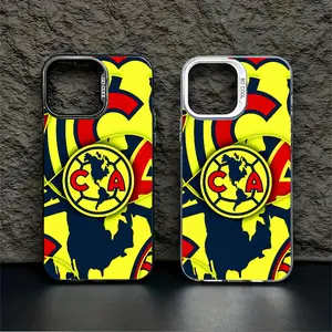 Mexico Club América Eagles Football Fan Gifts Sporty style Casing For iPhone 17 16 15 14 13 12 11 PRO PLUS MAX Samsung S25 S24 S23 S22  S21 FE Plus Ultra 5G Hard PET PC Anti-Drop Protective Camera Protection Tough Phone Cases Shell  L1742