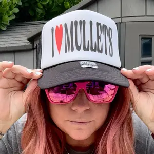 I Love Mullets | Trucker Hat | OTTO hat Baseball Cap Adjustable