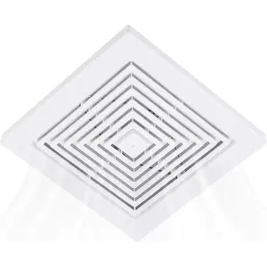 97011723 Bathroom Exhaust Fan Cover with Spring for  Exhaust Fan Square Ceiling or Wall-Mount BP46 Grille for NuTone 663 670 671 675 688 689 Ventilation Fan Grille, BP90 Replacement Grille