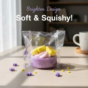 1pc of taro and pineapple cup squeeze toy, soft and slow rebound sensory toy, delicious and fun to knead, relaxing and soft with slow bouncing to relieve stress, a durable and unique design, an essential relaxation tool for adults, suitable for desks,East