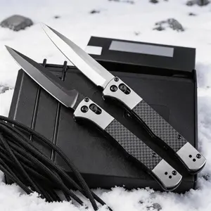 H4170 Carbon Fiber Handle EDC Folding Knife features a lightweight carbon fiber handle and a durable stainless steel blade, making it the top choice for outdoor activities, camping, and everyday use.