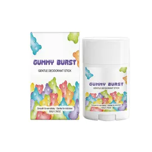 Gummy Burst Gentle Kids Deodorant Stick 50g/1.76OZ Alcohol Free Mild Natural Formula Smooth Non-Sticky Texture Underarm Sweat & Body Odor Control Safe for Boys Girls Sensitive Skin All Day Fresh Daily Outdoor Sports Home Personal Care