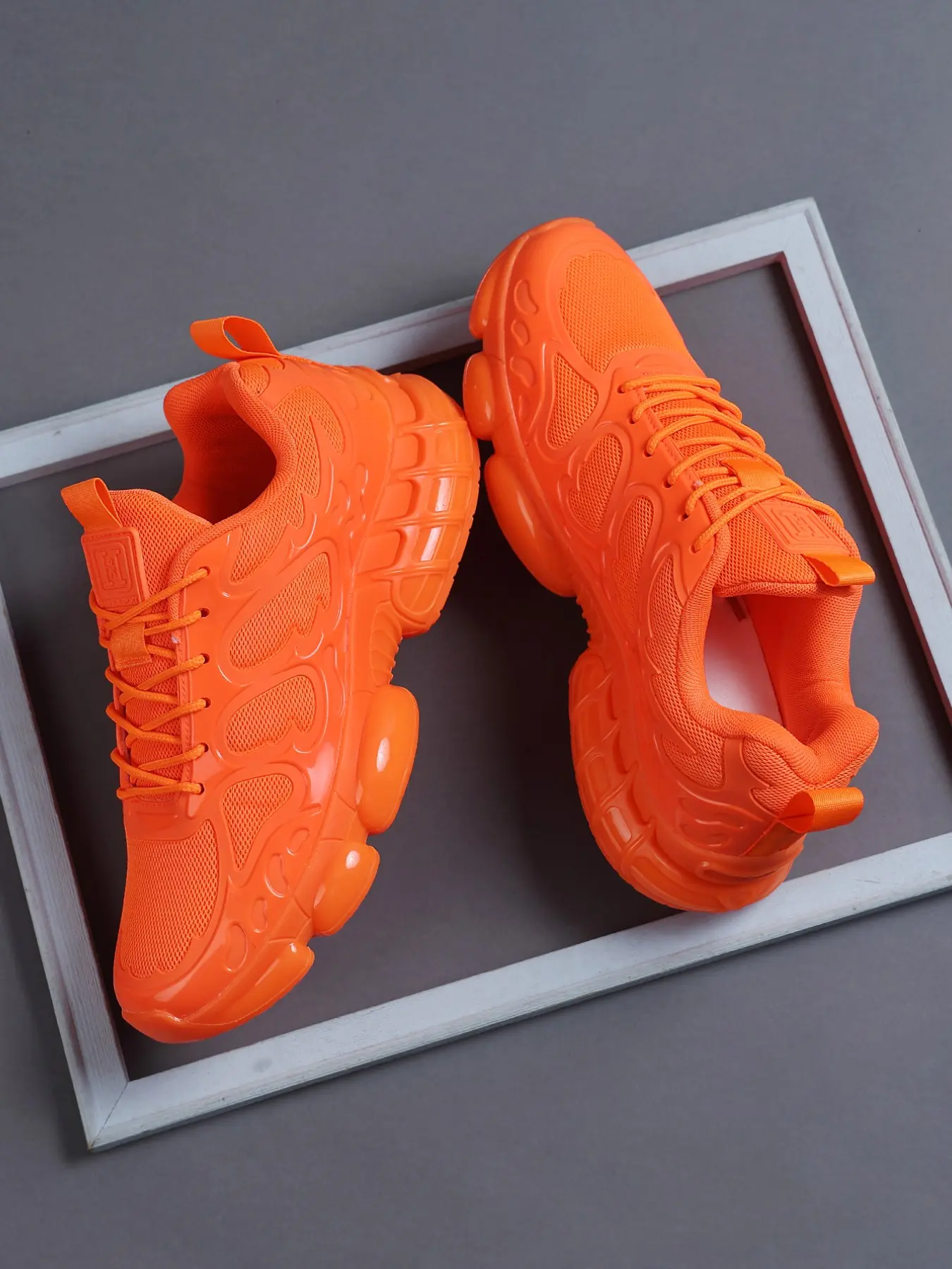 Men's Low-Top Dad Shoes, Breathable Mesh Sport Sneakers, Shock Absorbing Sole, Trendy Casual Training Shoes, Athletic Sneakers, Thick Soled Sneakers, Athletic Gym Sneakers, Workout Sneakers, Footwear Sneakers