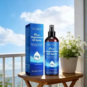 250ML Yecuce Pure Magnesium Oil Spray, Concentrated Chlorine Magnesium Oil Massage Skincare Oil, Soothing Oil Spray, Improves Sleep, Promotes Skin Health, Natural Oil