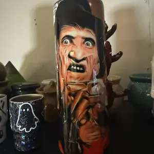 Freddy Halloween tumbler