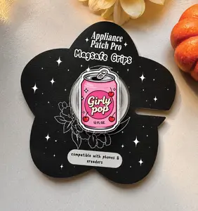 Girly Pop Pink Soda Can Phone Grip Holder | Cute Aesthetic Popsocket Stand | Coquette Cherry Phone Accessories for Women Girls iPhone Android