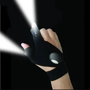 Hands-Free LED Flashlight Gloves for Night Work