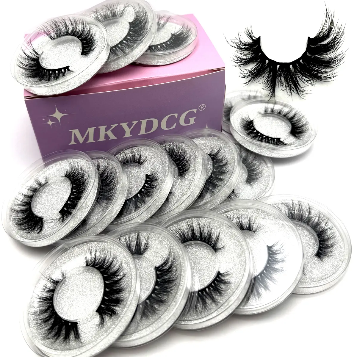 16Pairs 3D Mink Wholesale Natural Eyelashes Lashes Handmade Fluffy Dramatic Lashes Cruelty Free False Eyelashes Makeup Lashes
