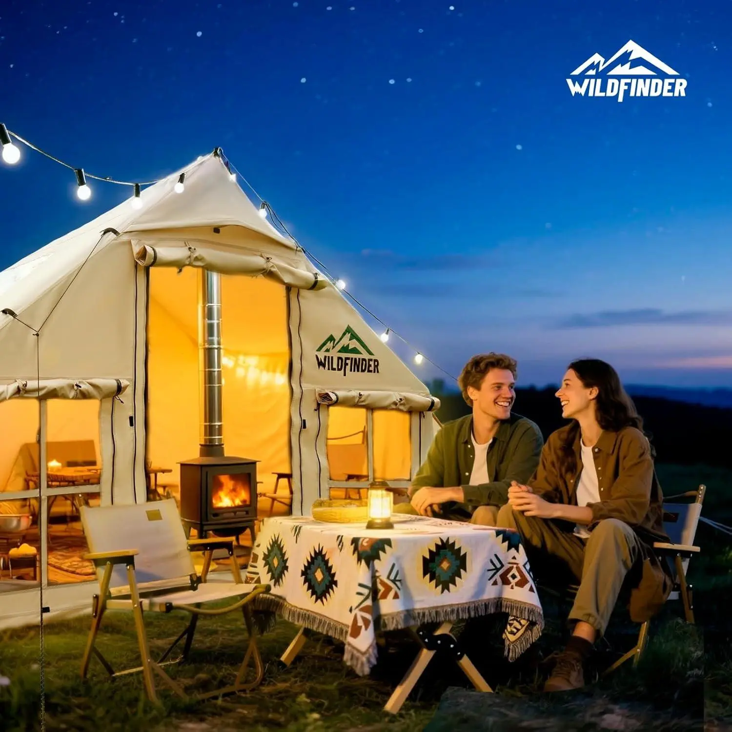 Inflatable Camping Tent – Waterproof Quick-Installation Shelter with Ventilated Windows