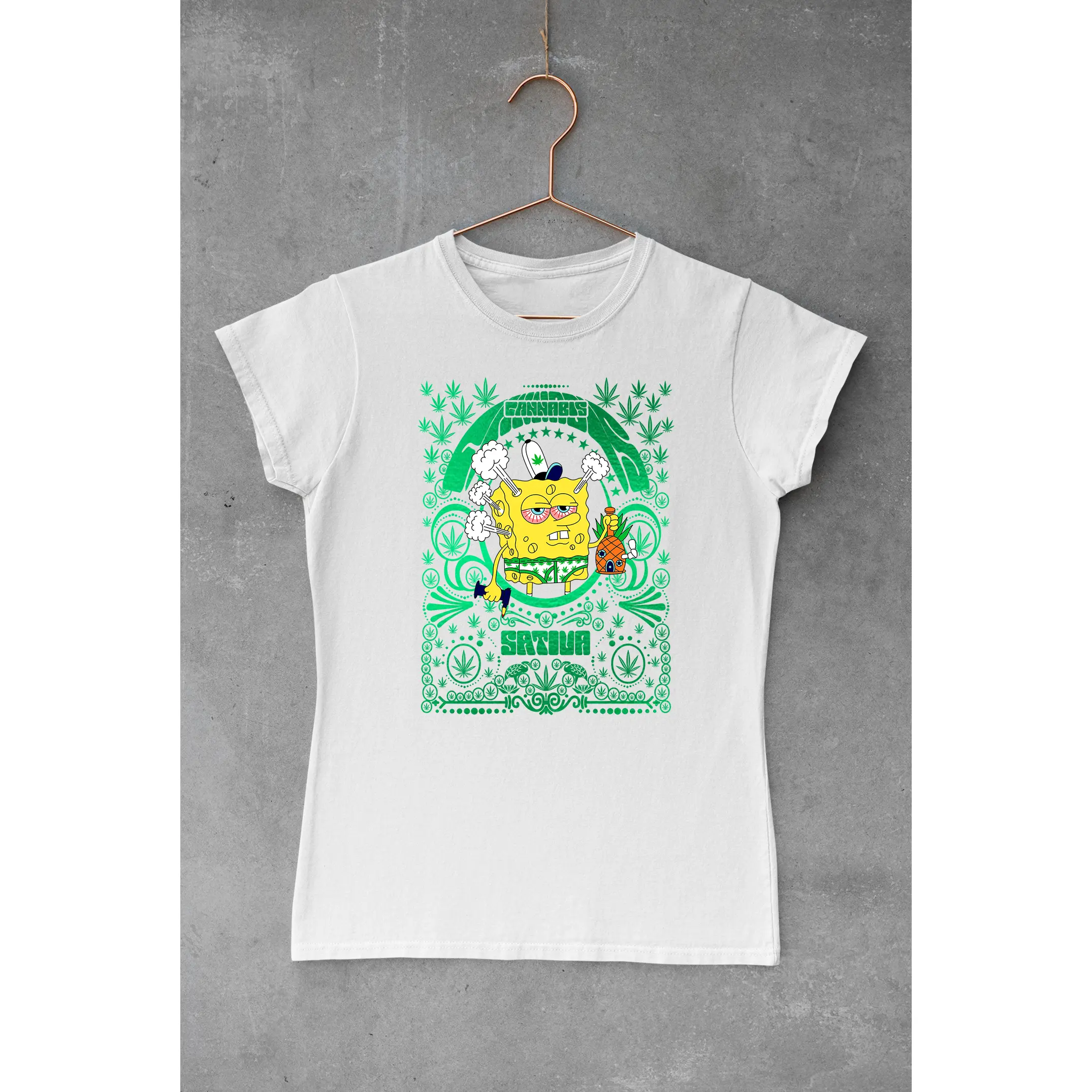 Spongebob 420 DTF & Sublimation Ready-to-Press Transfers for Custom Apparel Vibrant Designs on Cotton Polyester Nylon Cold Peel Method 315°F Heat Press Cricut or Iron