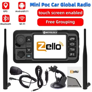 The new Zello Android PoC wireless touchscreen car intercom is equipped with Bluetooth WiFi and is an essential device for global automotive, self driving travel, and fleet transportation