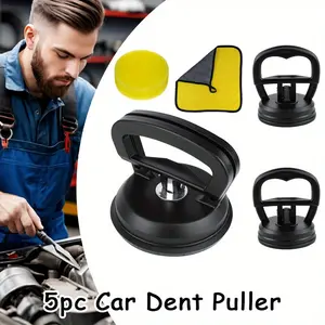 Car Dent Puller, Suction Cup Bracket Dent Repair Tool Fast Car Dent Removal Tool Painless Car Body Dent, Lifting and Heavy Object Moving, Universal for SUVs and Cars - 5 Pack