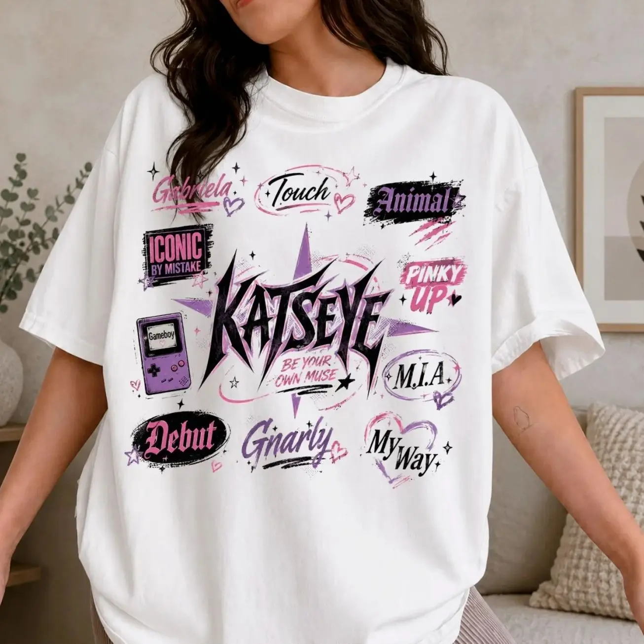 Katseye Graphic T-Shirt Kpop World Tour Unisex S-5XL, graphic Tee