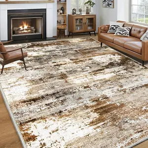 Modern abstract paisley, stripe & checkered patterns. Soft viscose, non-slip backing, ideal for high-traffic spaces, Machine Washable Rug, extra large sizes available.