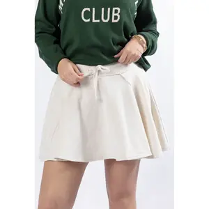 Where To Next Cream Knit Skort FINAL SALE