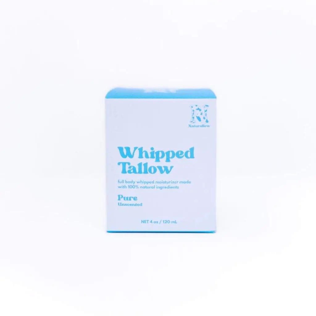 Naturallow Organic Whipped Tallow Moisturizer | Deep Hydration Treatment for Dry and Eczema-Prone Skin | Sensitive Skin Soothing Moisturizer | Replace Your Entire Moisturizer Routine in One Jar | Made in the USA