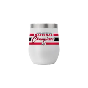 Ohio State 2024 National Champions 12oz Grey Stemless Tumbler
