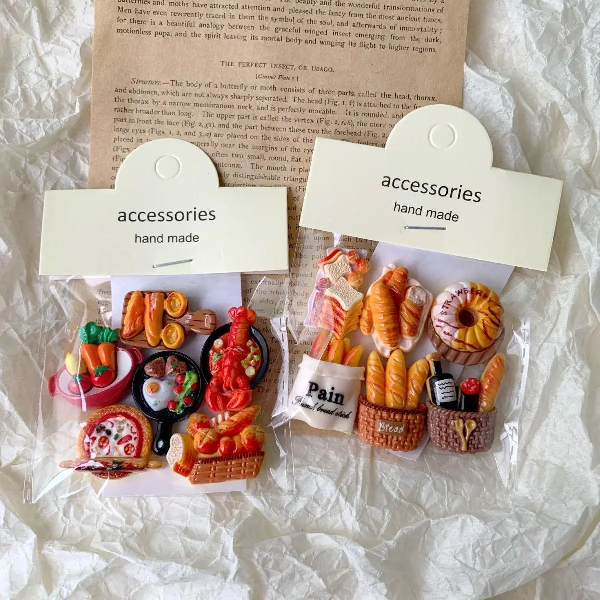 Simulation Food Fridge Magnet, 6 Counts/set Creative Decorative Sticker, Decorative Sticker for Home Kitchen, Home Decor Supplies