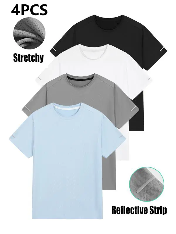 Men's round neck T-shirt - Soft and loose fitting T-shirt in multiple colors, suitable for daily casual wear Fabric Menswear
