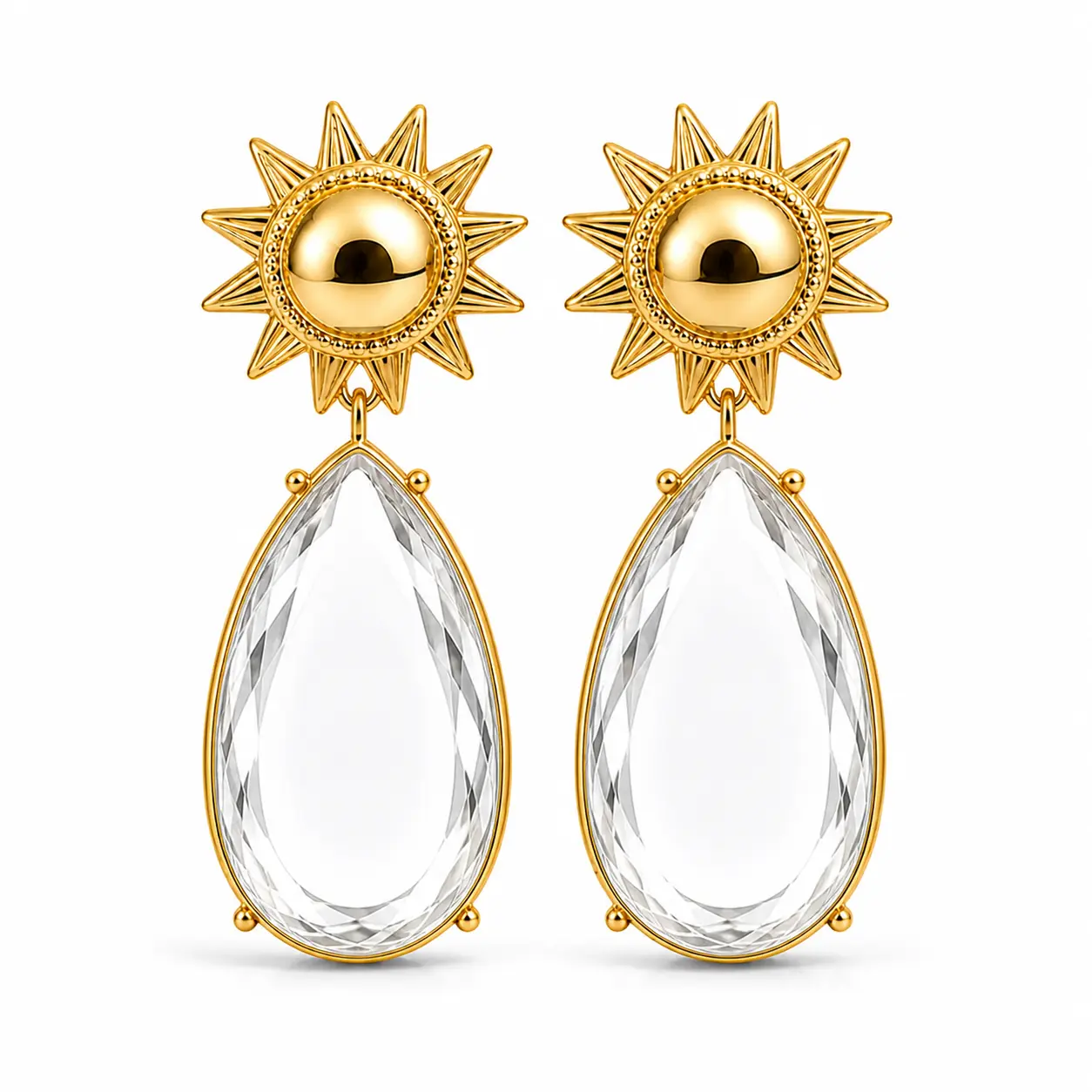 Sunburst Drop Earrings