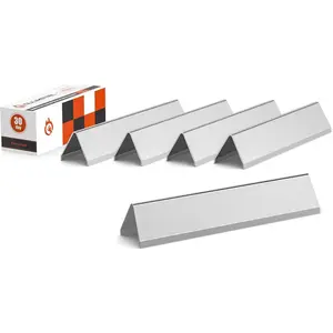 15.3" Flavorizer Bars for Weber Spirit 300 and GS4 Spirit II 300 Series, Spirit E/S310 E/S315 E/S320 E/S330 Grills with Front Control Knobs, Grill  for Weber 7636, Stainless Steel