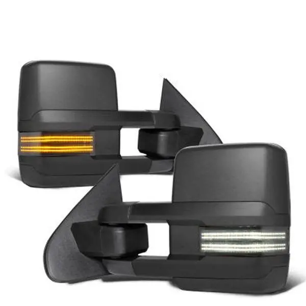 Chevy Suburban 2000-2002 Tow Mirrors Smoked Switchback LED DRL Sequential Signal