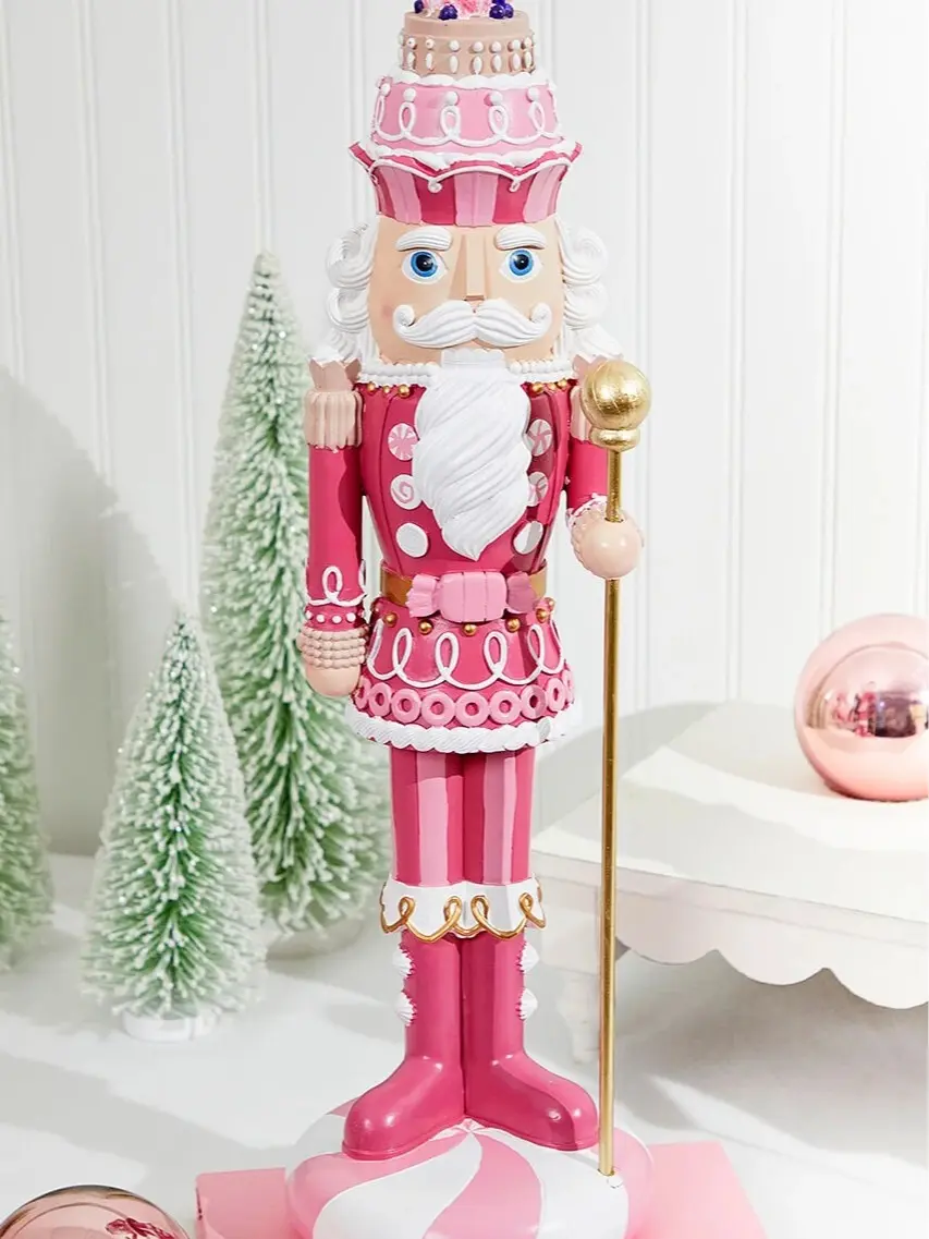 21 Inch Pink Nutcracker Christmas Decoration Sweet Holiday Home Decor