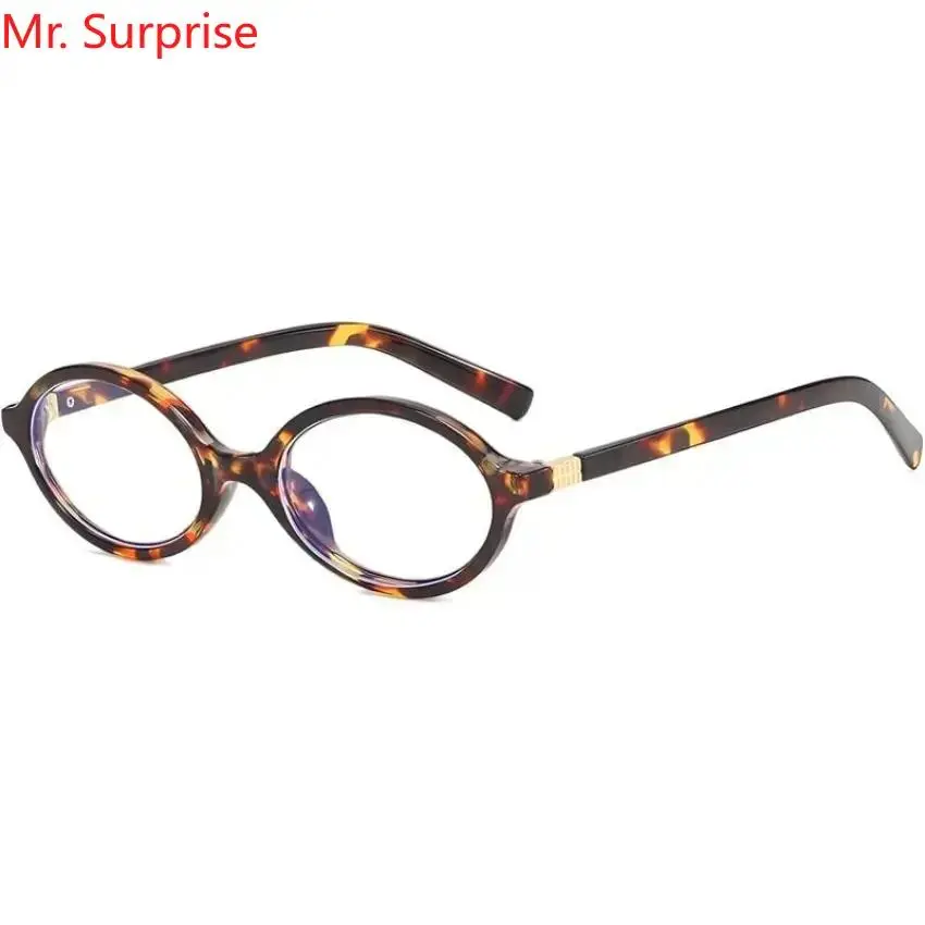 Unisex Vintage Oval Flat-Top Non-Prescription Glasses - Retro Mini-Frame PC Eyewear, Spring Hinges, Crash-Resistant, Bendable, Dark-Tint, Old-Fashioned, Comfortable Fit for Daily Office Screen Use, Crash-Resistant Non-Prescription Glasses, Mini-Frame Non-