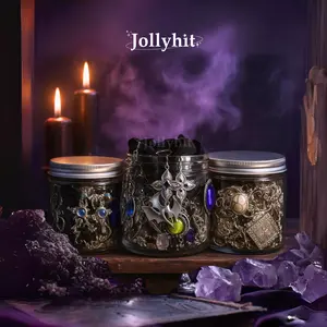 Jollyhit Gothic Witch Mystery Jewelry Jar – Costume Jewelry Rings, Necklaces & Earrings Set, Birthday, Classmate & Girlfriend Gift SpringStatements Antique womens gifts,emo accessories,   gifts for girlfriend