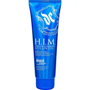 Devoted Creations H.I.M. Atlantic Tanning Lotion 12.25 oz – Anti-Orange Blue-Hued Bronzer Body Care Matte