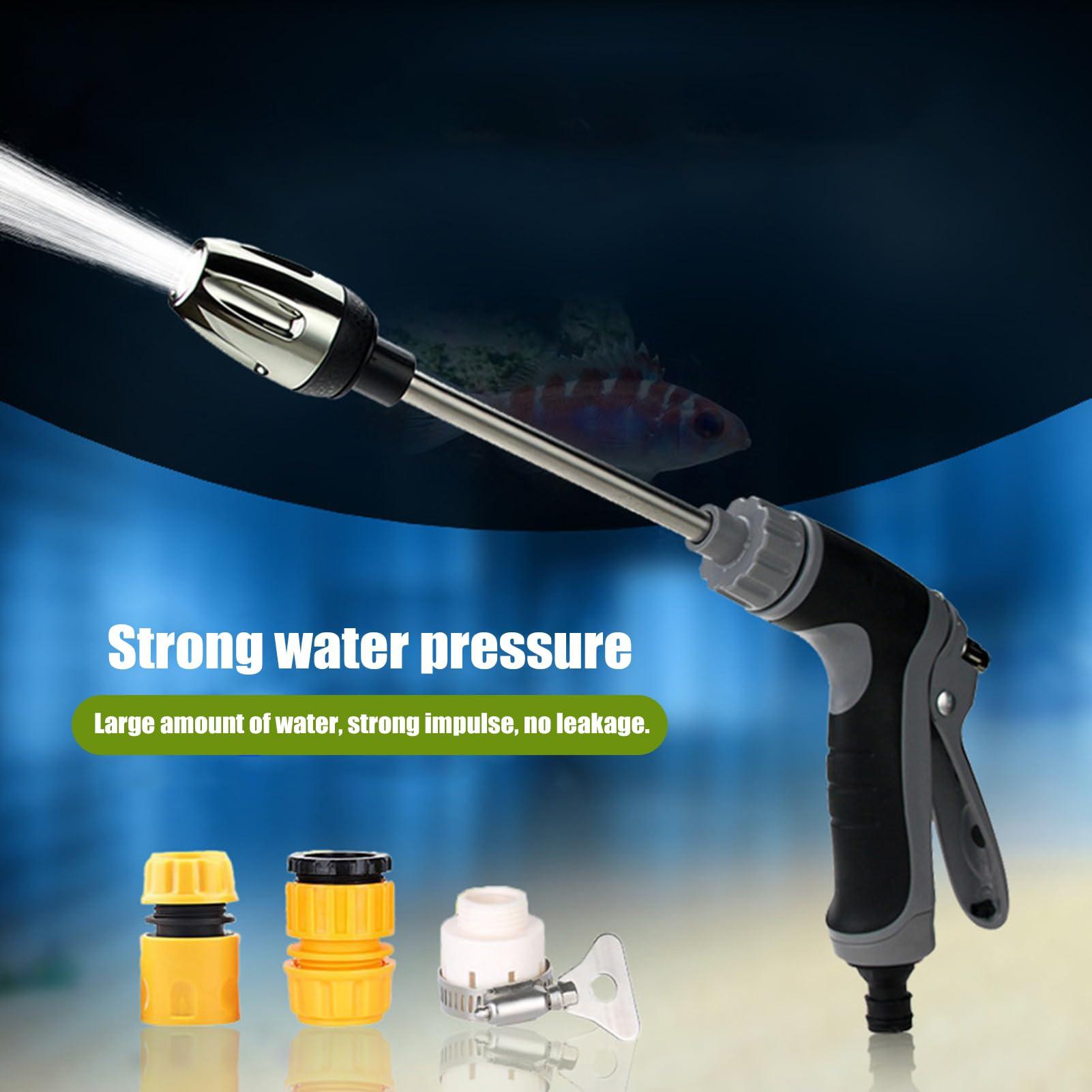 Pressure Washer 15X More Powerful Than Traditional Hose High-Pressure Cleaner Easy Installation Universal Fit Walkways Cleaner with Accessories