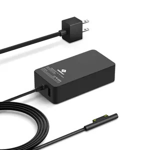 Computer Surface Pro Charger 65W, Surface Laptop Charger for Microsoft Surface Pro 9/8/7+/7/6/5/4/3 Surface Laptop 5/4/3/2/1/Studio, Surface Book 2/1, Surface Go 3/2/1 Support 44W, 36W,6FT Power Cord