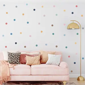 Mia Style Polka Dot Wall Stickers, Bedroom Kindergarten Classroom Room Decorative Wall Decals, Pack of 2