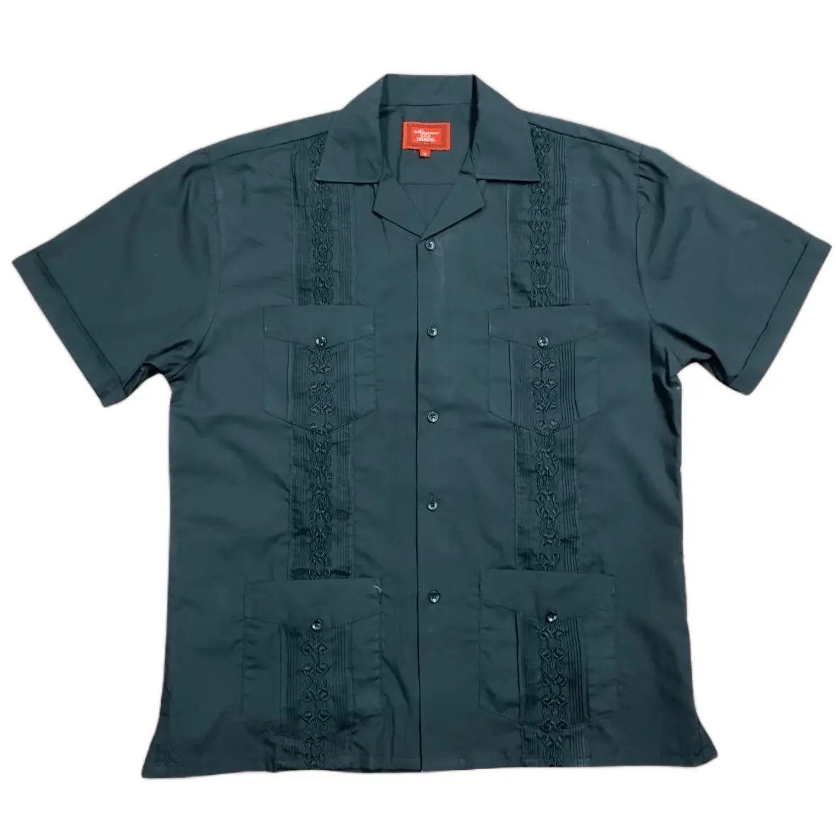 Guayabera Men's Collared Short Sleeve Shirt - Comfortable Casual Wear, Loose Fit, Available in Sizes Small-5XL, True to Size - Tops, Menswear