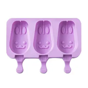 Popsicle Molds — BPA-Free, Mini DIY Popsicle Maker, Silicone Material (Rabbit Shape)
