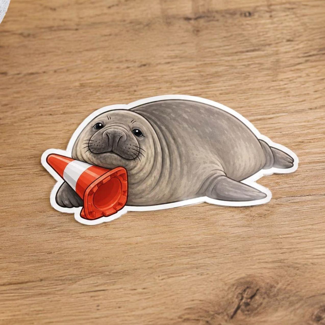 Neil the Seal Vinyl Sticker, Australian Cute Animal Decal, Premium High Quality Laptop Sticker –  Novara Studio