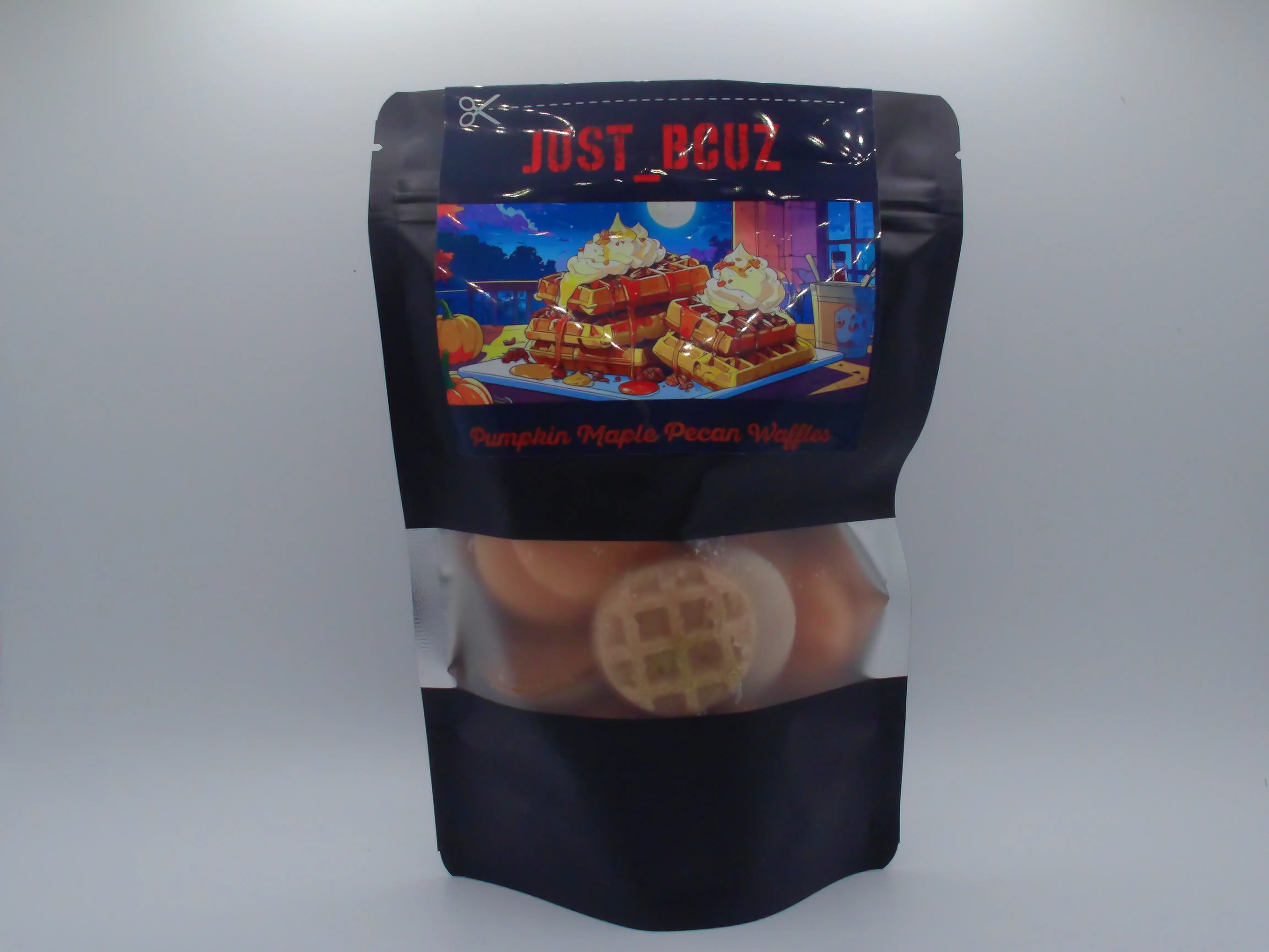 6oz Bag of Pumpkin Maple Pecan Waffles Fragranced Wax Melt Shapes