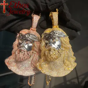 Ethos AAAAA CZ Cubic Zirconia VVS hip hop personality character pendant fashion versatile characteristic trend men and women