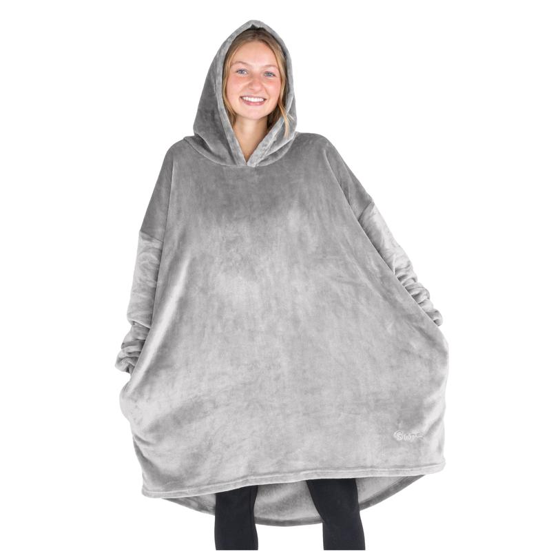 The Bare Homey - Adult Wearable Blanket - Microplush Side Pockets