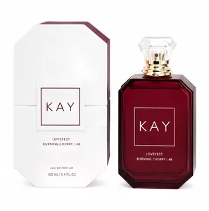 KAY Lovefest Burning Cherry 48 Eau De ParfumUnisex 10oML Perfume, Long Lasting, OrientalSweet Cherry, Gourmand Sweet Warm FruityFragrance, Layerable Perfume, For Men &Women, Luxury Daily Summer Gift