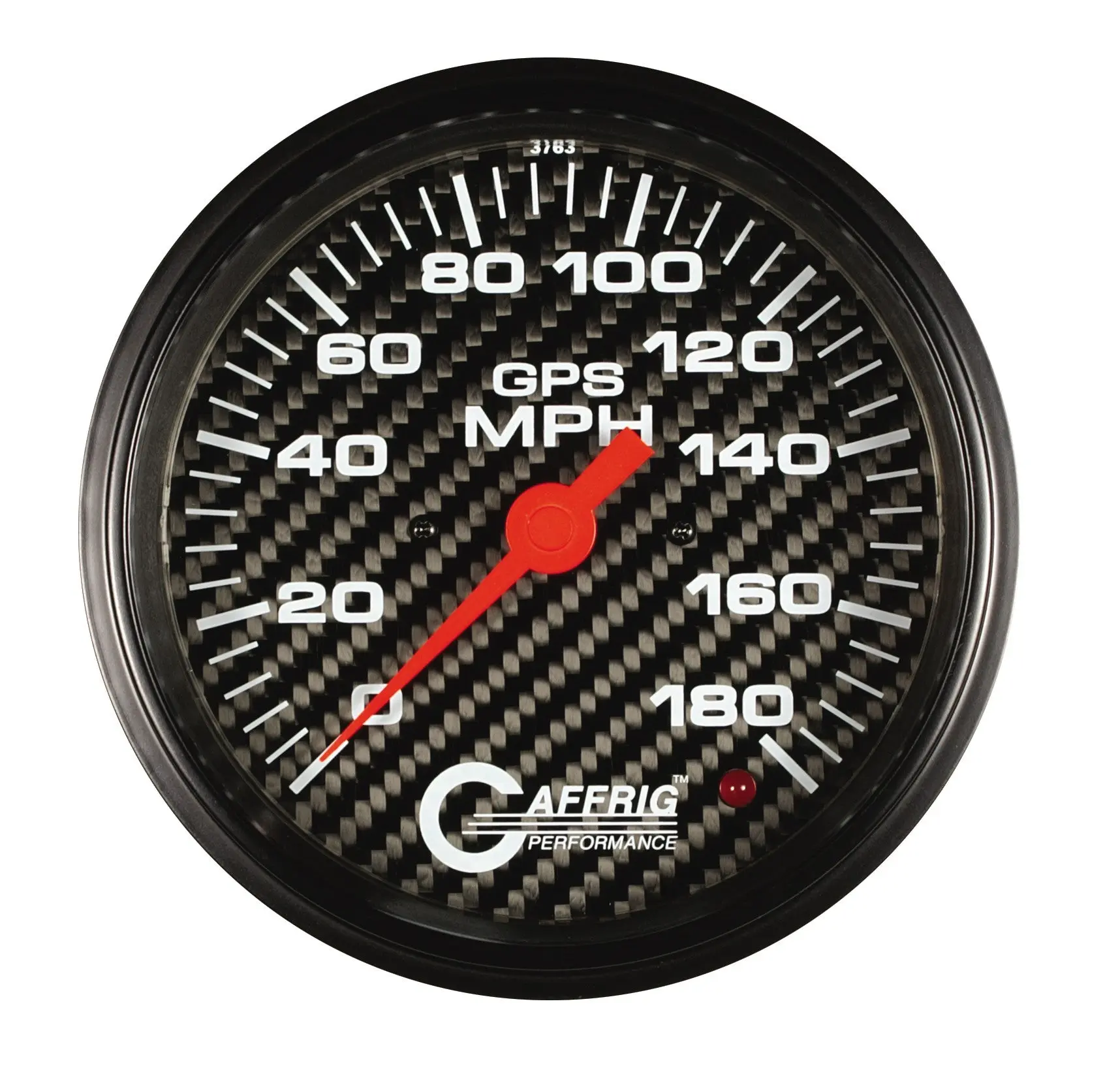 GAFFRIG PART #4052 4 5/8 INCH GPS ANALOG 180 MPH SPEEDOMETER MARINE BOAT GAUGE KIT CARBON FIBER