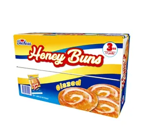 Duchess Honey Buns 3 oz 12 pk Individually Wrapped Snack Cake Honey Flavor Dessert Treats