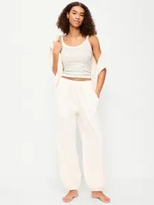 Old Navy Women's Lightweight Pull-On Parachute Sleep Pants
