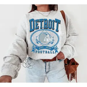 Vintage Detroit Football Sweatshirt, Lion Football Crewneck, Game Day Pullover, Detroit Football Shirt, Unisex, T-Shirt, Sweatshirt, Hoodie, vintage sweatshirt, gift for dad, game day, lion sweatshirt, lion football shirt, lion fan shirt