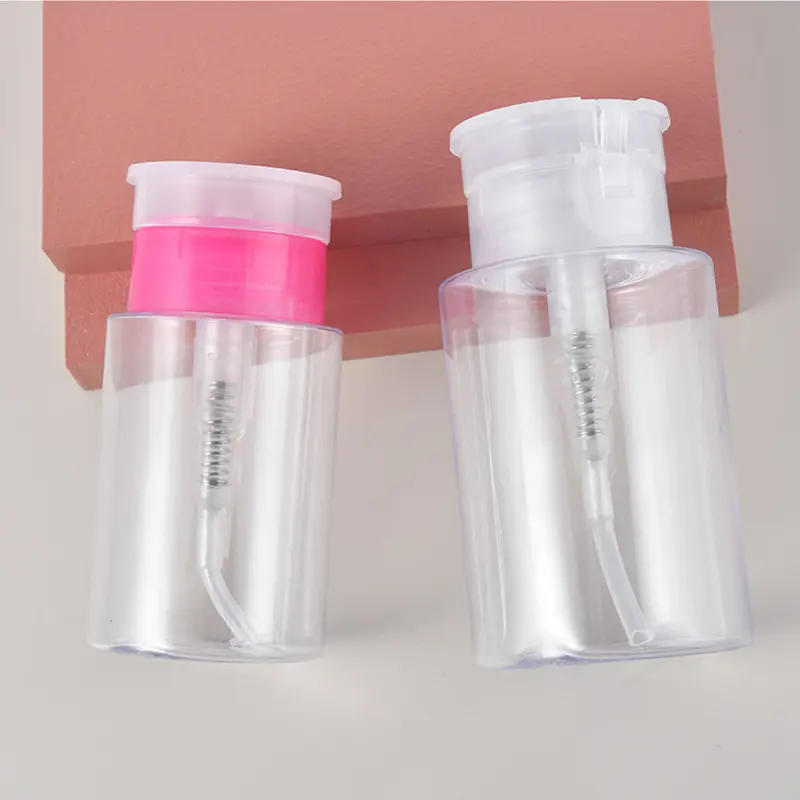 100/180ML Transparent Soap Empty Pump Bottle Gel Shampoo Toner Dispenser Portable Home Use Liquid Storage Container Bathroom Accessories