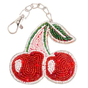 Cherries Beaded Bag Charm