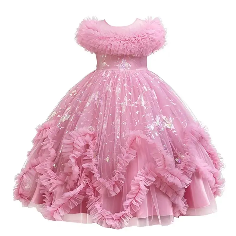 Girls' Cute Princess Gown - Summer Birthday Party Attire, Dress Up Outfit, Mother's Day Gift